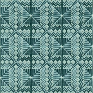 Prism Square Crochet Pattern: 12 Inch Geometric Mosaic Overlay Crochet Square  from Echo Collection
