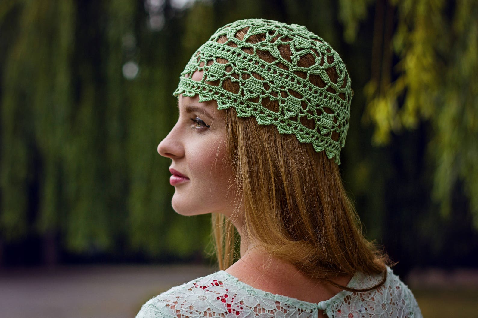 Lace Crochet Hat Pattern DIY Crocheters Gift Womens Hat Etsy