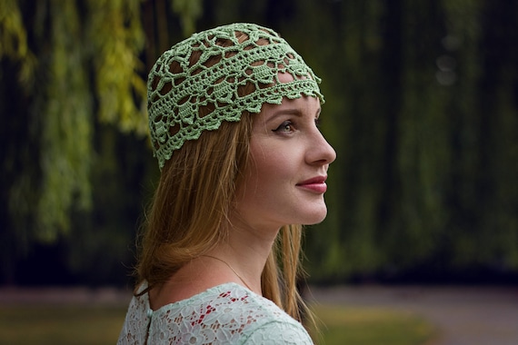 Lace Crochet Hat Pattern: Women’s Summer Beanie (PDF, Written + Graph)