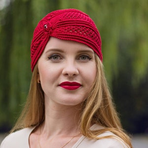 Crochet mesh beanie pattern
