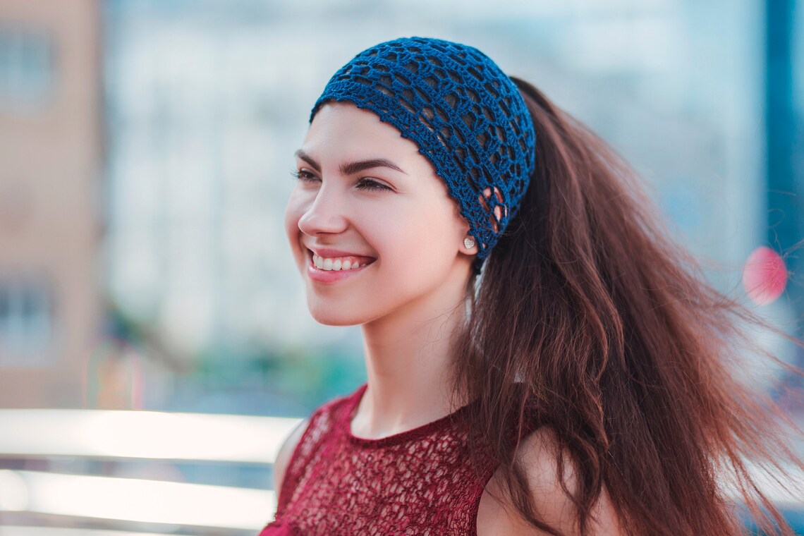 Evening Dress Hat For Women Lace Cotton Beanie Ash Rose Etsy