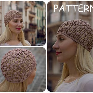 Crochet Pattern Hat - Crochet Hat Pattern For Women - Bobble Crochet Beanie Pattern - Chemo Hat Pattern - Graph Pattern - Written Pattern