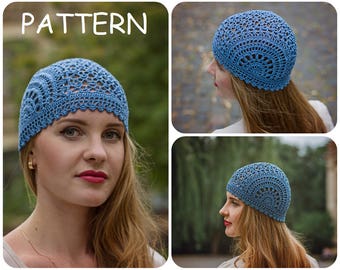 Crochet Summer Hat Pattern PDF - Unique Handmade Scheme For Lace Crochet Hat - Chemo Hat Graph Pattern - DIY Womens Hat Pattern ItWasYarn