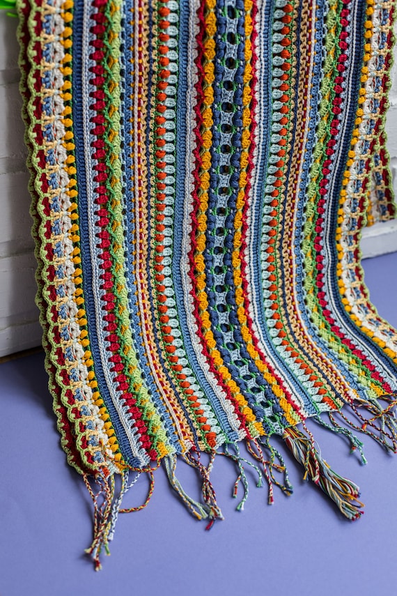Crochet Blanket How To Make Tassels With Yarn For Scarf Crochet