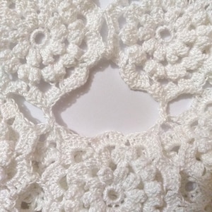 Crocheting process of light fingering yarn
