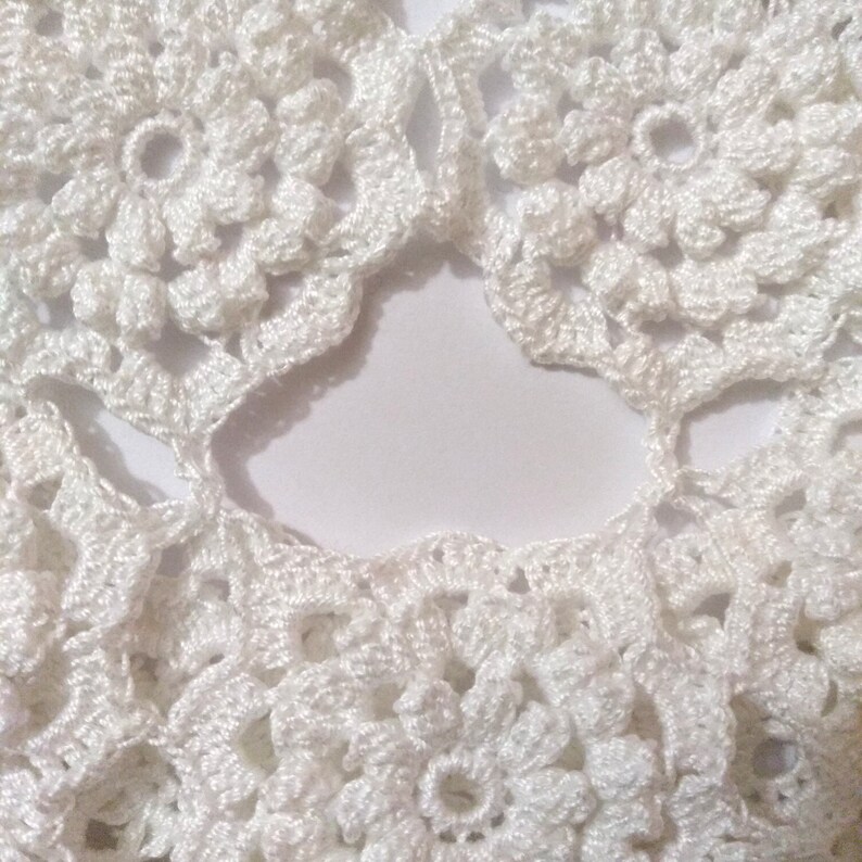 Crocheting process of light fingering yarn