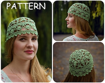 Lace Crochet Hat Pattern - DIY Crocheters Gift - Women’s Hat Lace Pattern - Crochet Beanie Pattern - How To Crochet Beanie Lace Hat