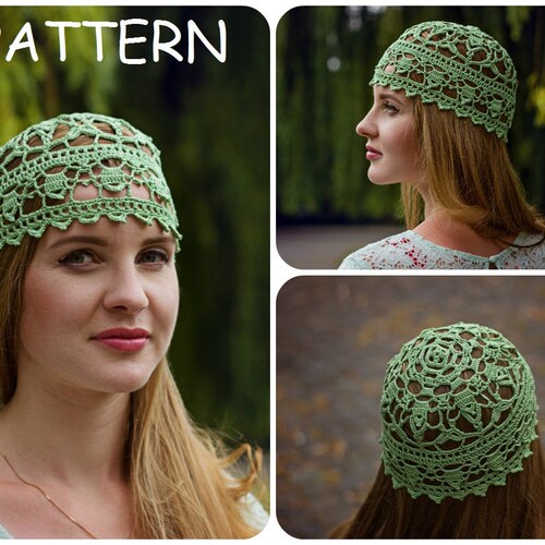 Lace Crochet Hat Pattern DIY Crocheters 