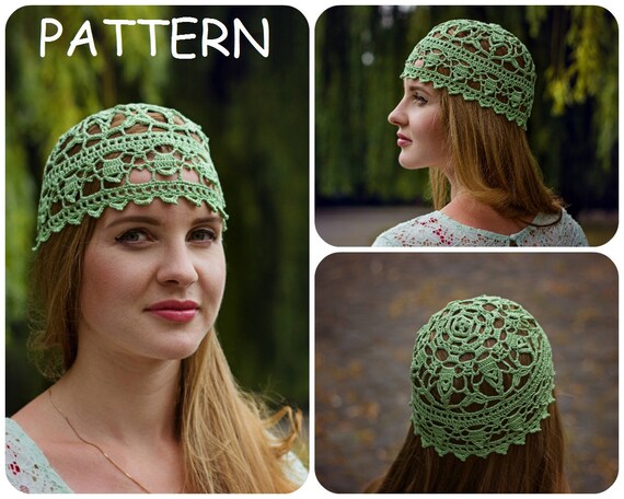lacy crochet hat