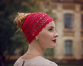 Messy Bun Crochet Hat Pattern: Women’s Lace Summer Beanie, PDF