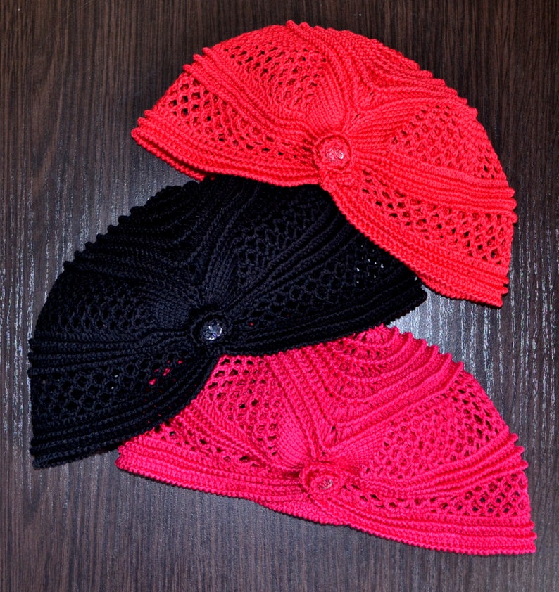 Crochet fitted beanies