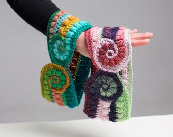 PATTERN - Ear warmer crochet headband PDF pattern adult female size - Wool "Nautilus" headband crochet pattern - How to crochet ear warmer
