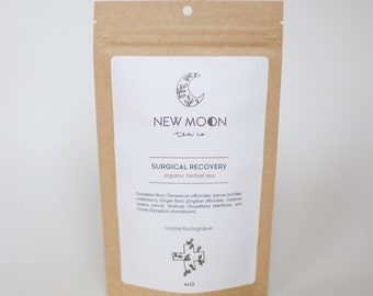 Surgical Recovery Herbal Tea With Ginger | ORGANIC | Small Batch, Hand blended | New Moon Tea Co.
