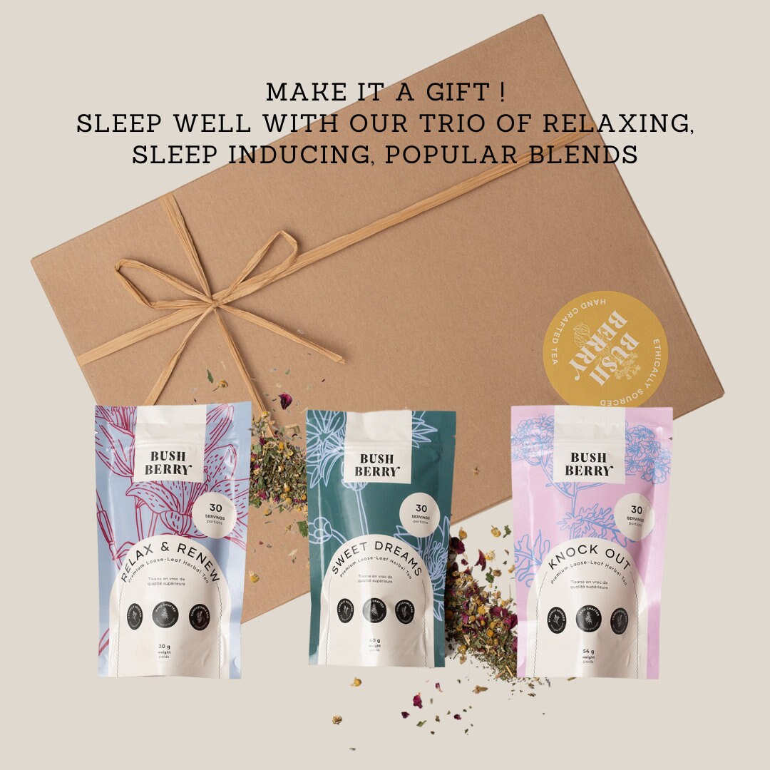 Sleep Well Gift Set Including Our 3 Top Selling Sleepy Time Teas Etsy