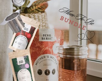 Mom-To-Be Gift featuring 3 full size loose leaf teas and infuser