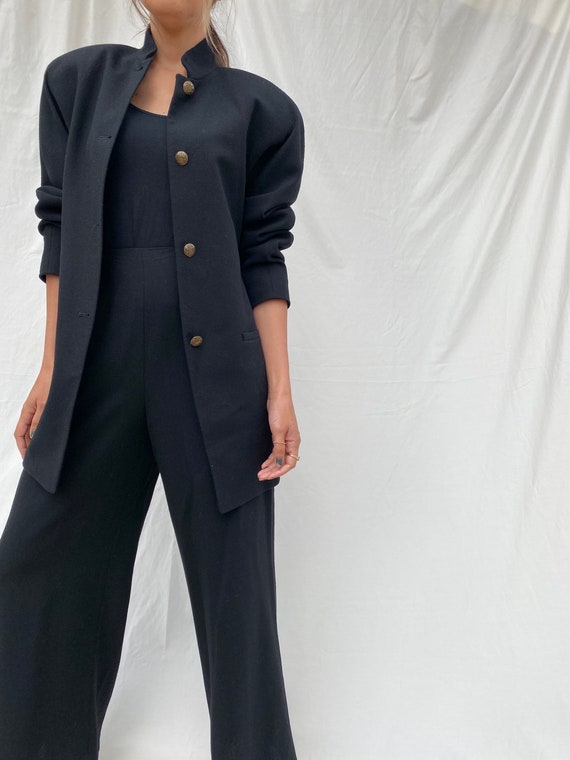Vintage 90s Ellen Tracy black bell bottom pant woo