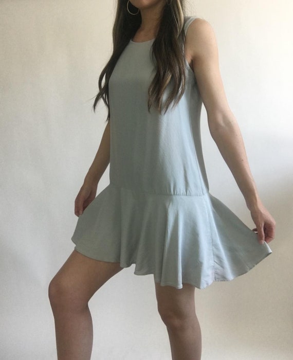 80's, 90's flapper inspired dress, baby blue dres… - image 2