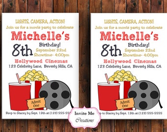 theater invitation etsy