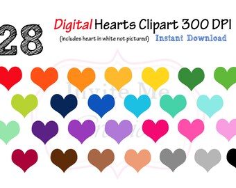 Heart Clipart Etsy