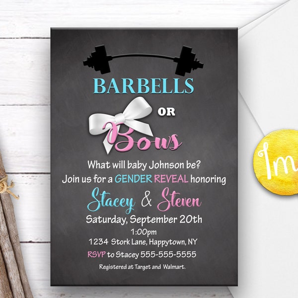 Barbells or Bows Etsy