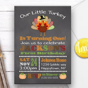 Thanksgiving Geburtstagseinladung, Türkei Geburtstagseinladung, Thanksgiving Einladung, Geburtstagseinladung, Geburtstagseinladung, Herbst Einladung