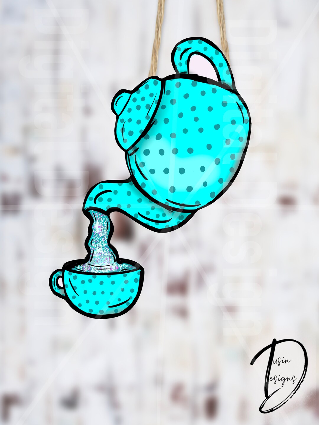 Teapot Png, Blue Te Pot Png, Glitter Teapot Etsy