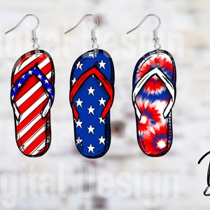 Flip Flop PNG, USA Flip Flop, Patriotic Flip Flop PNG