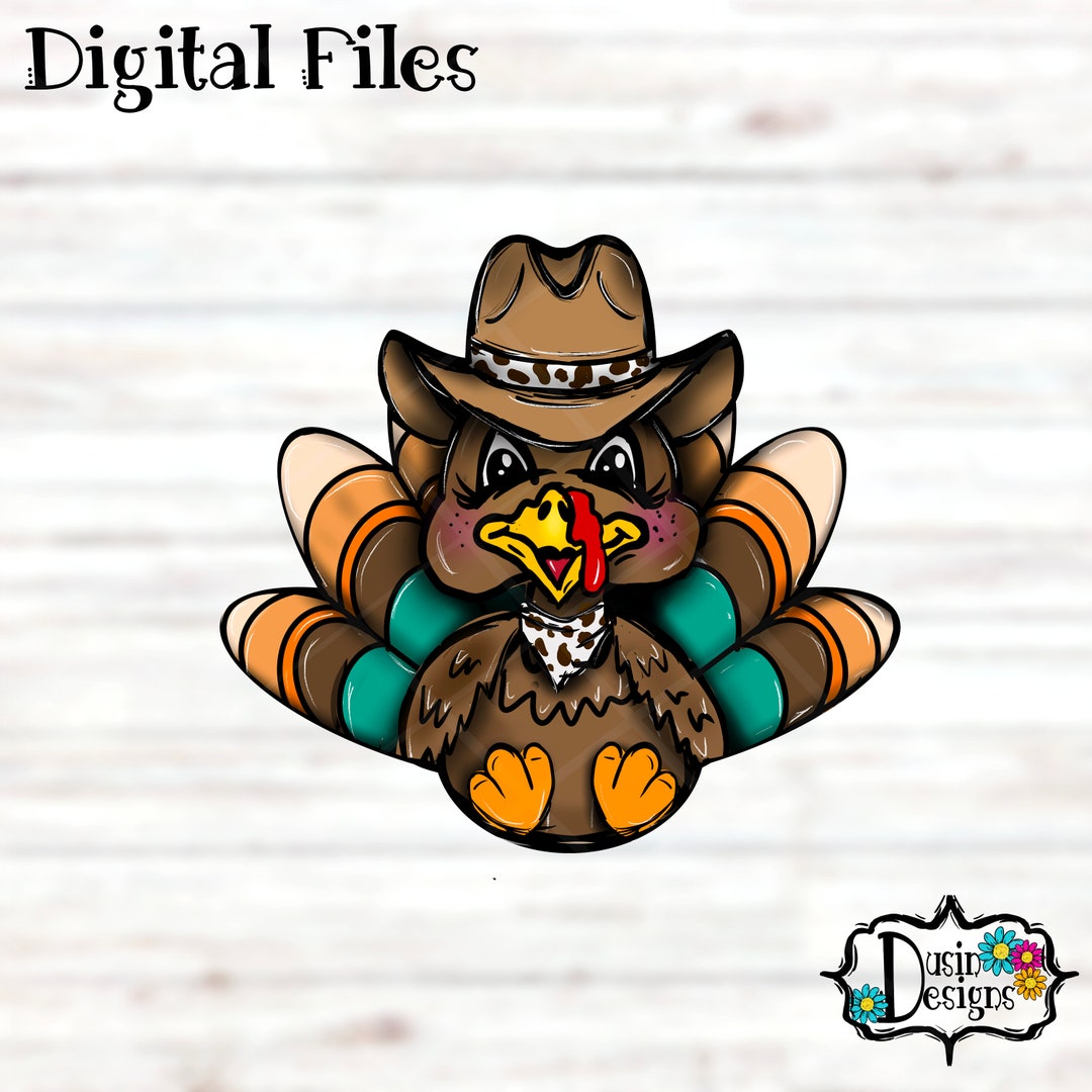 Cowboy Riding Turkey Turkey Cowboy PNG, Cowboy Hat Turkey, Thanksgiving Turkey PNG Football ...