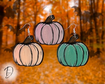 Neutral Pumpkin Earring PNG, Sunflower PNG, Pumpkin PNG, Pumpkin Sign