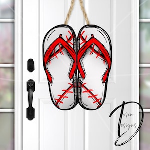 Double Flip Flop PNG, Baseball Flip Flop, Baseball PNG, Softball Earring PNG, Tennis PNg,