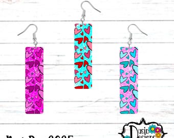 Valentines Bar Earring PNG, Bar Earring PNG,