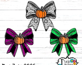 Pumpkin Bow Png,  Halloween Bow PNG, Pumpkin a lace bow Png, Ghost, Ghost Earrings