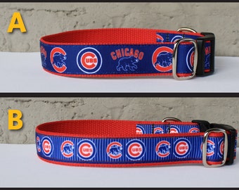 Cubs Inspired Dog Collar