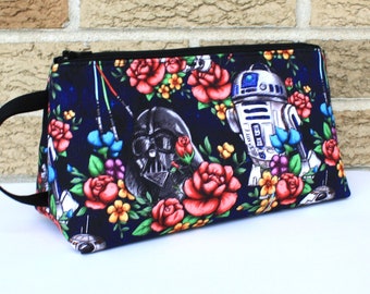 Star Wars Inspired Zippered Bag/Toiletry Bag/Makeup Bag/ Travel Bag