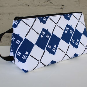 Dr. Who Toiletry Bag / Dr. Who Bag / Dr. Who Zippered Bag
