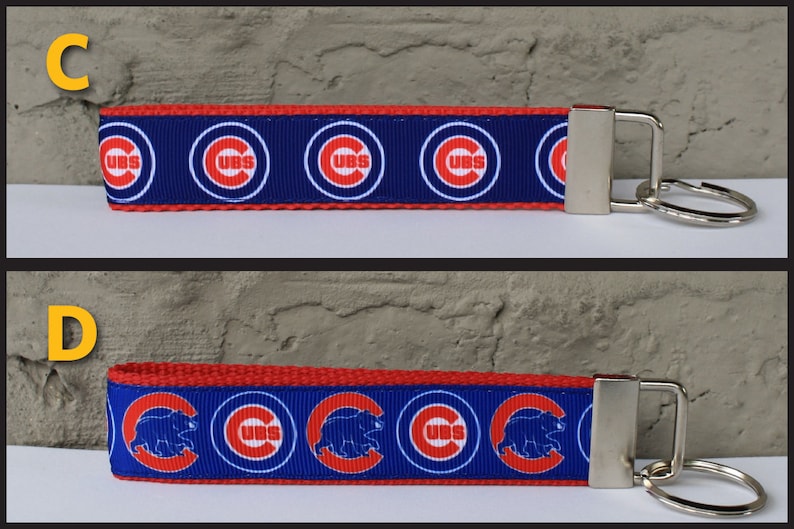 Cubs Inspired Key Fob image 2