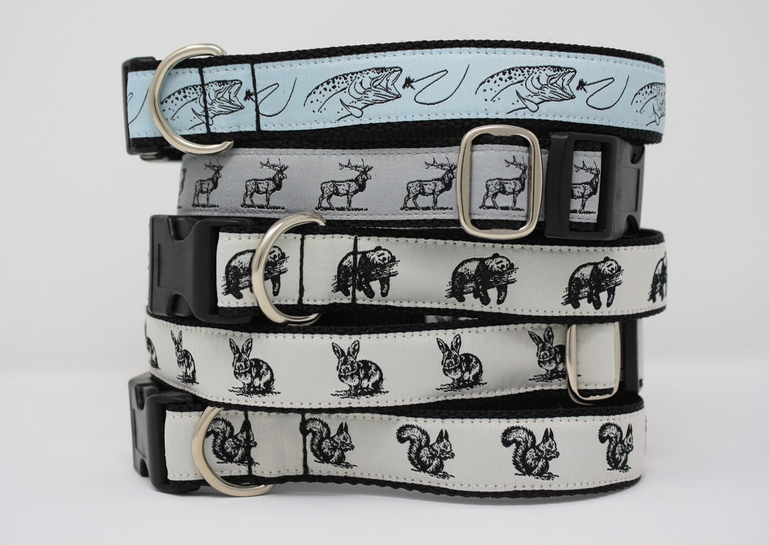 Rabbit/squirrel/elk/panda Bear/fish/animal Dog Collar - Etsy