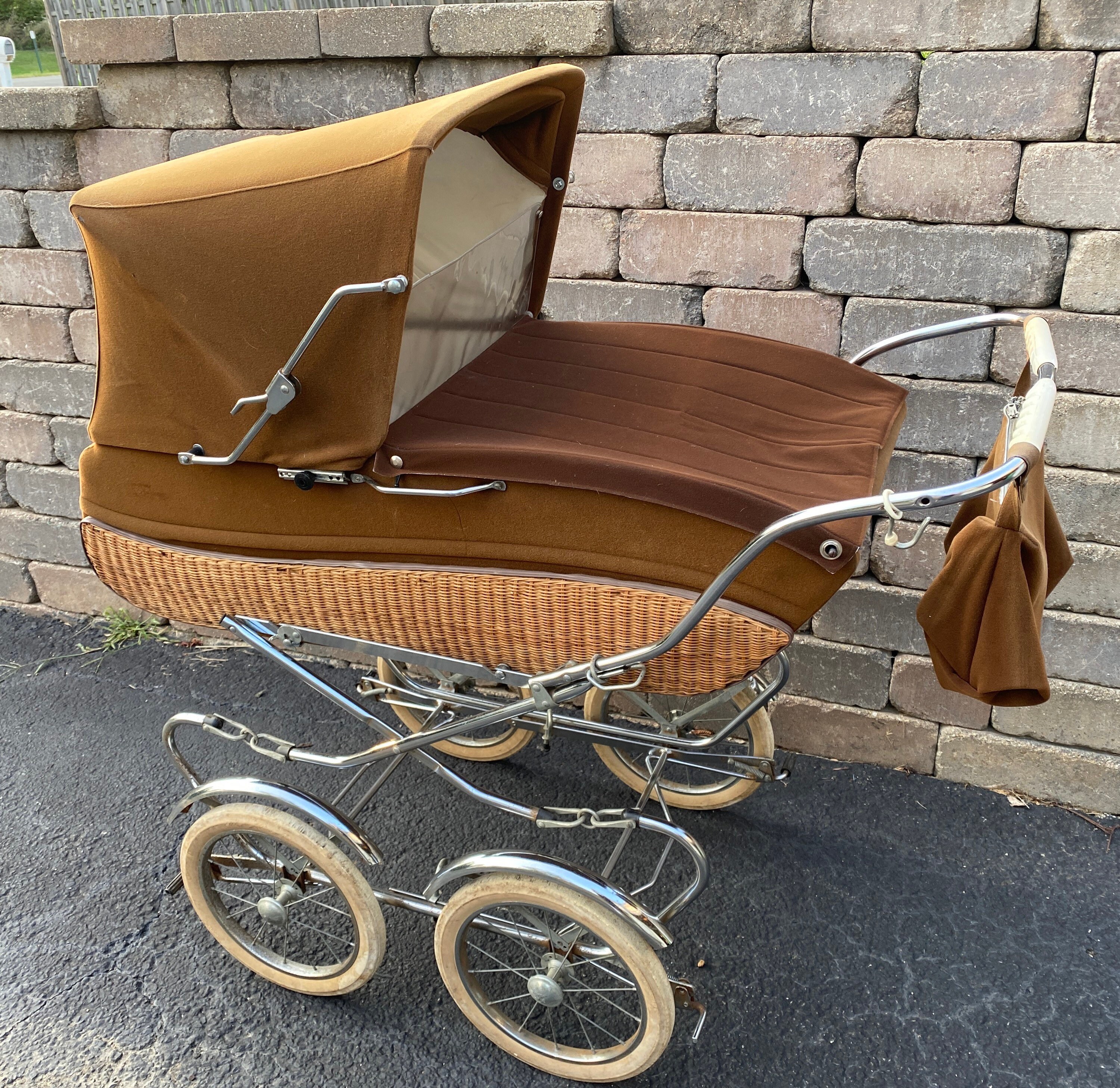 Baby Stroller Carriage Pram Brown 