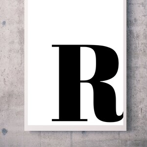 Matrimonio / Letra R / Imprimible / Rústico / Arte de pared / Casa de campo / Dormitorio / Baño / Oficina / Dormitorio / Impresión digital / Impresión descargable