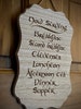 Scratch and Dent Sale!!  Hobbit Daily Meals Engraved Plaque/Sign.  Great Gift for Lord of the Rings and Hobbit fans! 