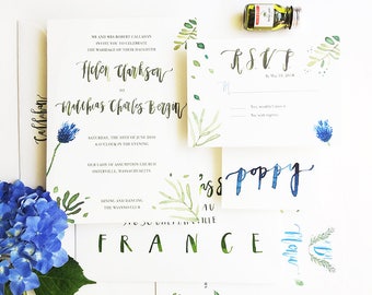 Custom Modern Calligraphy Design & Printing | Wedding Suite | Save the Date | Menu | Programs | Birthday Party | Dinner Party | Baby Shower