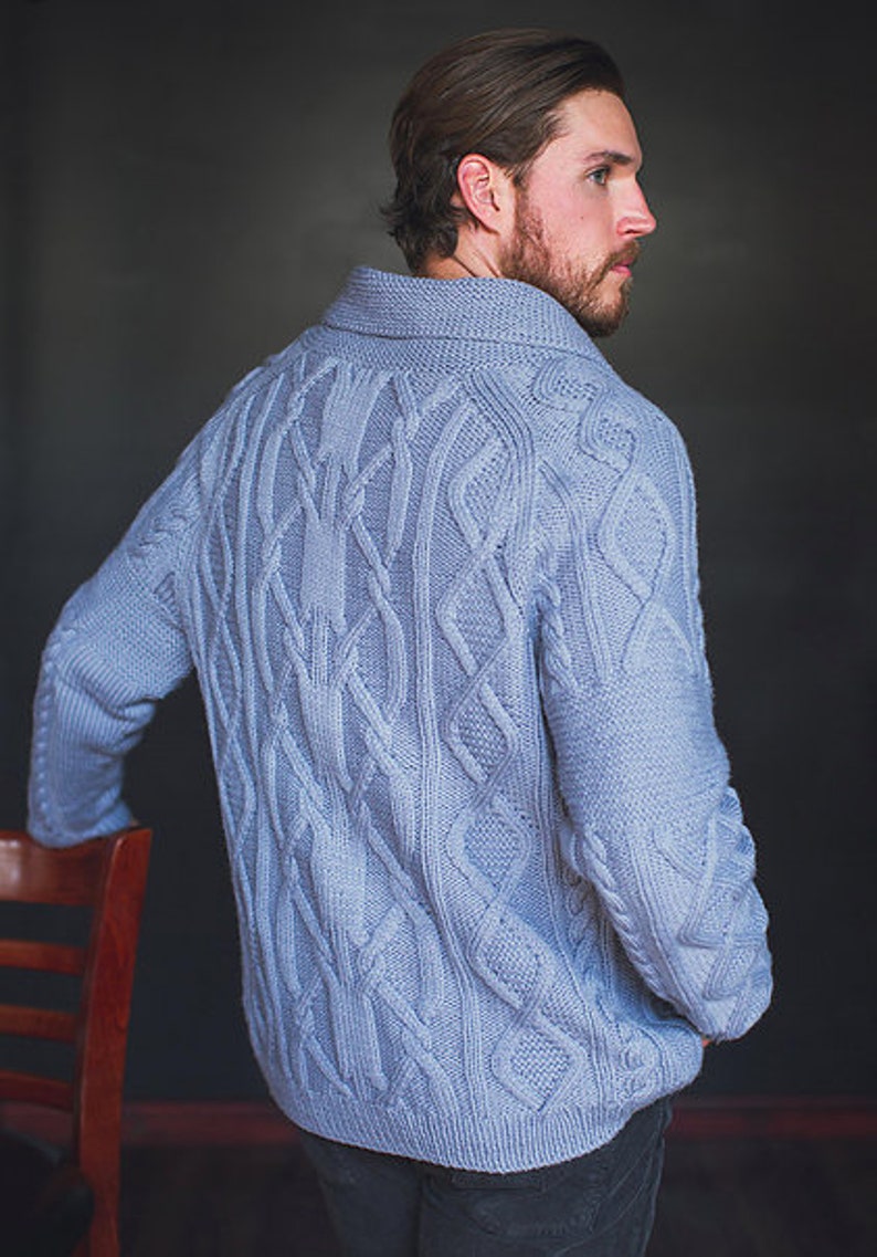 INSTANT DOWNLOAD PDF Knitting Pattern for Men's Aran - Etsy UK