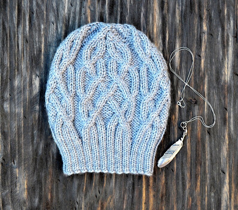 INSTANT DOWNLOAD PDF Knitting Pattern for Women's Aran Hat With Cables ...