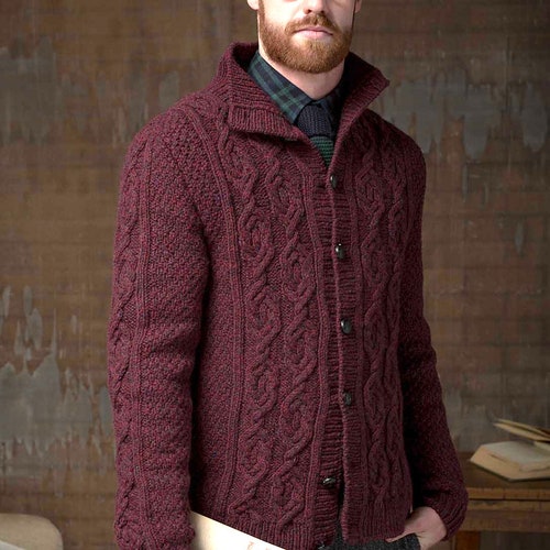 INSTANT DOWNLOAD PDF Knitting Pattern for Men's Sweater - Etsy
