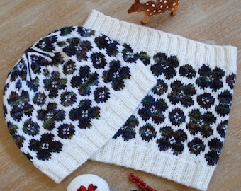 INSTANT DOWNLOAD PDF breipatroon voor dames Aran muts met kabels Slouchy muts Unisex Great Hall