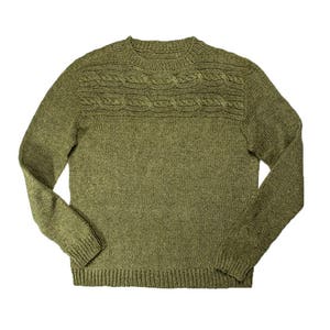 SOFORTIGER DOWNLOAD PDF Strickmuster für Herren Aran Pullover Pullover Herren Pullover Glatt rechts und Zopfmuster Cayley