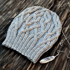 INSTANT DOWNLOAD PDF Knitting Pattern for Women's Aran Hat With Cables ...