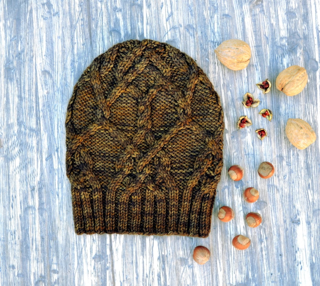 INSTANT DOWNLOAD PDF Knitting Pattern for Women's Aran Hat With Cables ...