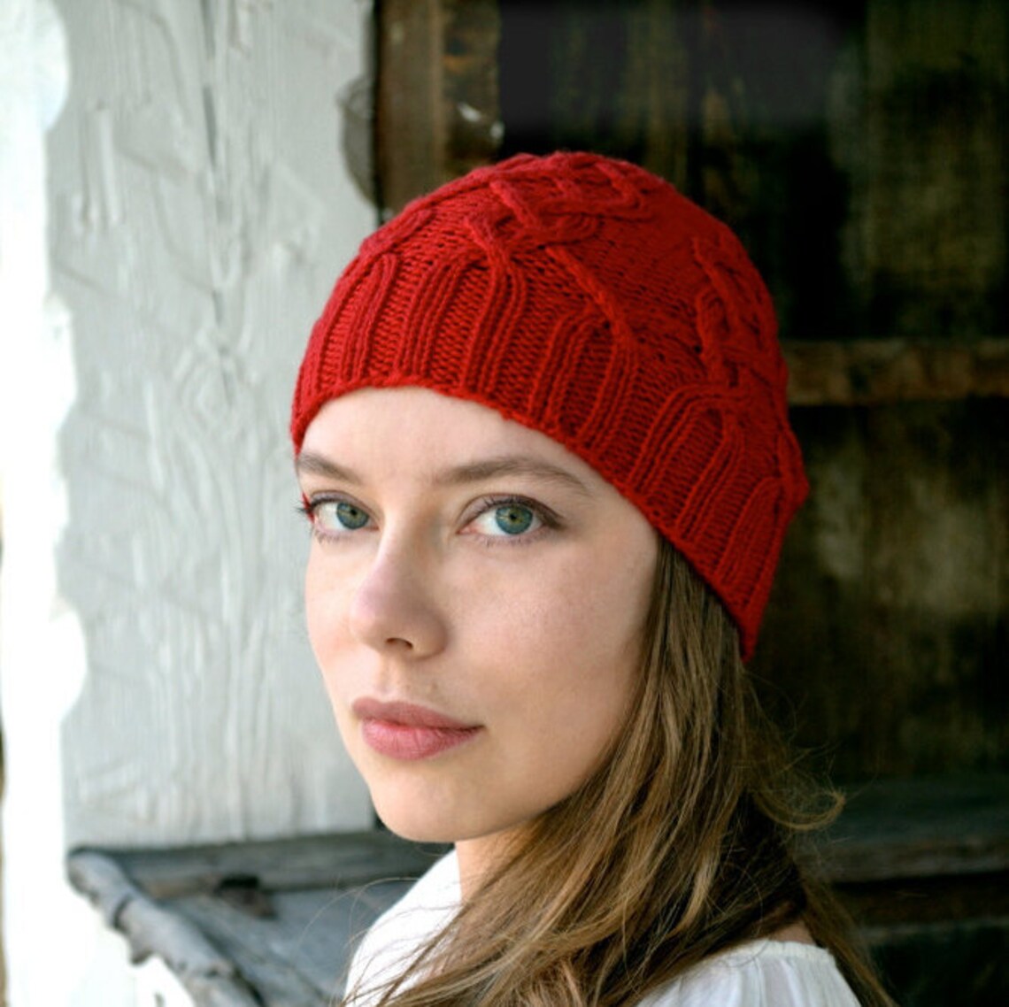 INSTANT DOWNLOAD PDF Knitting Pattern for Women's Aran Hat Etsy