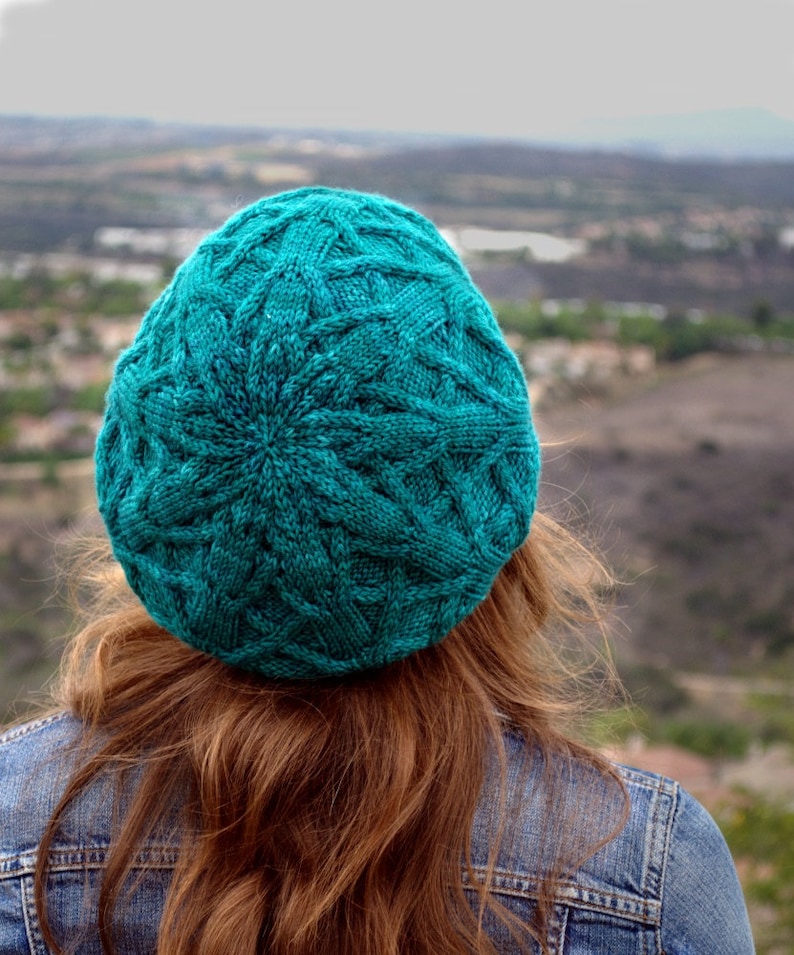 INSTANT DOWNLOAD PDF Knitting Pattern for Women's Aran Hat With Cables ...